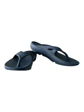 HUHV Recovery Flip Flops Arch Support Comfort Navy M8 W10 Orthopedic Sandal